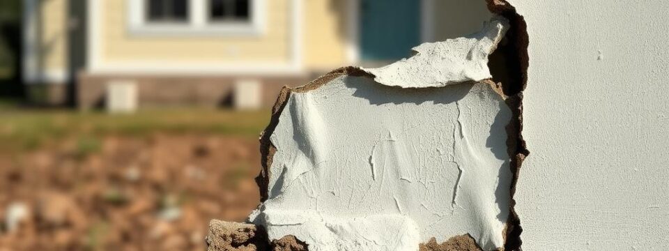 Odpadający tynk przy fundamencie: najczęstsze przyczyny, diagnoza i skuteczne zabezpieczenie